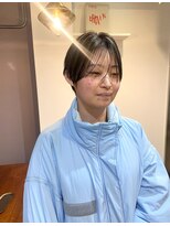 パープル(PURPLE)&nbsp;ショートヘア/ハンサムショート/デザインカラー