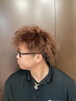 サロンドチャンピオン(SALON DE CHAMPION) ツーブロックツイスト　立体ピンクアッシュ