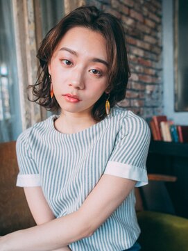 リュープリエ 笹塚(Lieu plie) 切りっぱなしゆるふわボブパーマ