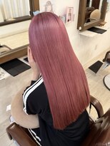 リンクヘアー(Link hair)&nbsp;ピンクカラー＋ストレートロング