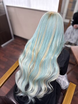 ナスキィ(Naski) カラーエクステ　水色