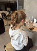 ポニーテールアレンジ