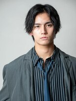 メンズソース 堺東(MEN'S SOURCE)&nbsp;黒髪ツイスパセンターパート/メンズ