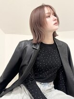 ラック 表参道(LUCK) モテピンク/レイヤーボブ/ピンクベージュ/20代/30代