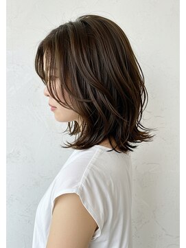 アントワープトーキョー(antwerp TOKYO) 30代40代50代外ハネミディアムレイヤー髪質改善酸性ストレート