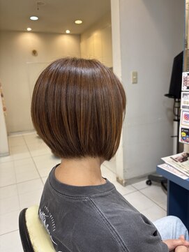 ヘアープレイスクリアライン 栄町店(hair place CLEAR LINE) 【前下がりボブ】髪質改善/トステア/シルク架橋/メテオ