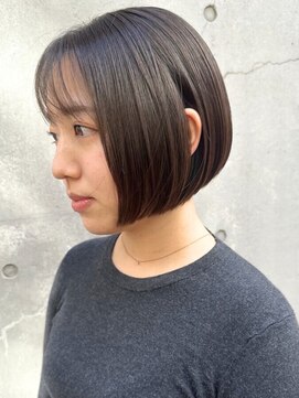 ワン バイ ジエクト(One by The Ect) 【似合わせボブ】ココアグレージュ/チョコレートブラウン