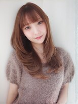 レジナヴィータ 栄(Reginavita)&nbsp;ブラウンベージュカラー レイヤーカット 顔周りレイヤー 20代