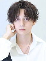 コンフィデンス メンズヘアー(confidence MEN'S HAIR)&nbsp;ナチュラルセンターパート波巻きスパイラルニュアンスパーマ