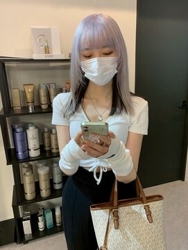 ペレ 原宿(PELE) ダブルカラー/ケアブリーチ/羽エクステ/原宿