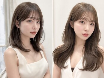 ヘアーアンドファッションシオミエイチ (hair＆fashion shiomi H)の写真/《HPB AWARD 2023～2025 BESTSALON SILVER Prize受賞》レイヤーカットでトレンドの韓国風styleもお任せ♪