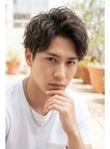 流行 モテ髪 イケメン 束感 ナチュラル　アップバング