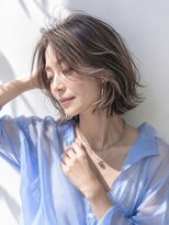 アッシュ 学芸大学店(Ash)&nbsp;ミディアムレイヤー/大人女性/アッシュベージュ/脱白髪染め