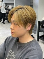 ミーク(meak)&nbsp;ハイトーンブロンド前髪長めマッシュ