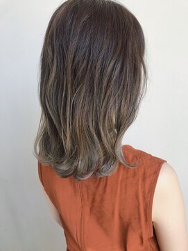 ナップヘアー NAP hair 【ブリーチ必須】エアタッチ×グレージュ