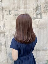 シェノン 梅田(CHAINON)&nbsp;前髪小顔カット×くびれミディ×ラベンダーカラー