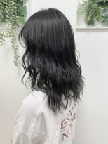 ヘアバイプルーヴ(Hair by PROVE)&nbsp;ミディアムグレーブラックスタイル