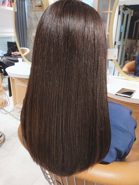 ロンド シャルム 吉祥寺(Lond charme) つや縮毛矯正#ダークショコラブラウン