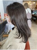 【loty minami】グレーアッシュブラウン×大人ミディアムロング