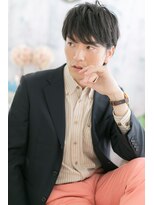 ミック 日暮里店(miq)&nbsp;爽やかブルーグレージュ斜めバングウルフマッシュb1