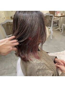 ドット ヘアー(dot.hair) ハイライト×インナーピンク