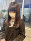 顔まわりレイヤー 韓国ヘア