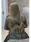 オリーブベージュ【韓国ヘア 大阪 梅田】