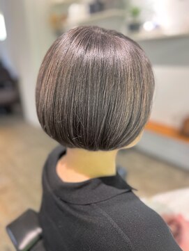 ツムグ 代官山店(TUMUGU) 大人ボブ×白髪ぼかしアッシュカラーマッシュショート×代官山
