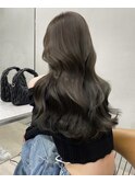 韓国ヘアイメチェンハッシュカット似合わせカットレッドブラウン
