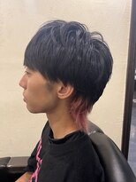 スカイマスターバーバー 渋谷(SKY MASTER BARBER)&nbsp;ウルフ×インナーカラー