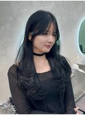 ワンカール韓国レイヤーカット/グレーブラック【佐藤詩門】