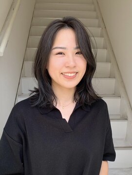 シアアルン 新小岩店(SHEER alun) ミディアムレイヤー×アッシュブラウン/SHEERalun新小岩店