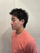 ビーバイエイトジェンツ(Bee by EIGHT GENTS)&nbsp;ブルーブラック/スペインカール/スパイキーショート/心斎橋