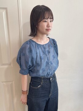 グリーン 渋谷(green) 【MIO】透け感大人ガーリー×外ハネボブ