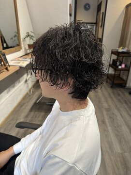 ペアツリー(Pear tree) メンズ　波巻きパーマ