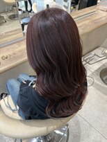 ジーナ 渋谷本店(Zina) ★ロゼカカオブラウン×ニュアンスウェーブ【芳賀健吾】