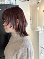 ブランシュ(Blanche)&nbsp;ボルドーカラー×ウルフカット