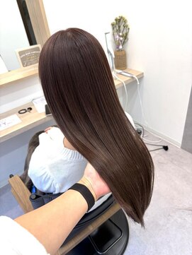 艶カラー/ダークブラウン/ブリーチなし