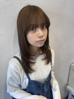 パルフェ(parfait)&nbsp;サイドバング/レイヤースタイル/オリーブベージュ