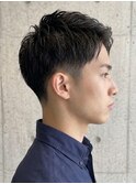 メンズ ビジネススタイル ツーブロック アップバング