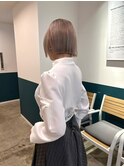 ミルクティーブロンド/ダークブルー/デジタルパーマ/千葉駅