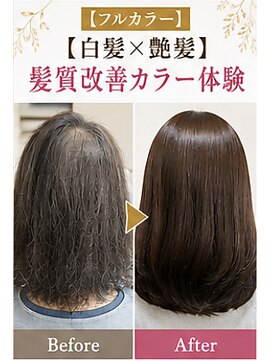 リアン(Lien) 【フルカラー】【白髪×艶髪】髪質改善カラー体験