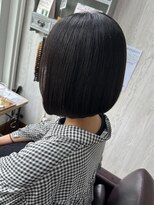 コルテ 倉敷西坂店(CoRte.)&nbsp;大人ガーリー/地毛風ストレート/丸みボブ/タンバルモリ/髪質改善