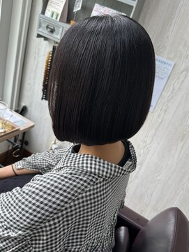コルテ 倉敷西坂店(CoRte.) 大人ガーリー/地毛風ストレート/丸みボブ/タンバルモリ/髪質改善