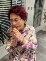 アース 郡山コスモス通り店(HAIR&MAKE EARTH)&nbsp;大人女性の上品ショート × 深みレッドカラー