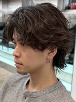 レタッチ バイ フィフス 銀座(RETOUCH by fifth)&nbsp;銀座メンズパーマシャドウパーマシースルーマッシュウルフゆるめ