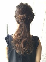 スーリール 赤坂店(Sourire)&nbsp;【Sourire築島】編み込みルーズハーフアップ