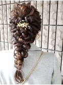 編みおろしhair