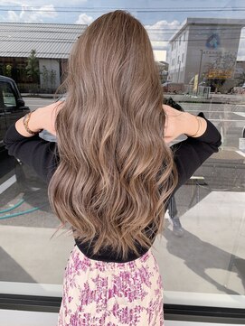 ナンバー(number+) 20代30代40代大人可愛いミルクティーベージュハイライト