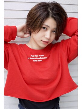 ウィーブス セタガヤ(weaves -SETAGAYA-) ハンサムセンターパート×暖色系カラー【weavesSETAGAYA】